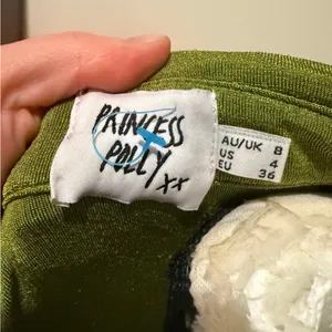 Princess Polly | Green Button-Up Long Sleeve Top thumbnail 3