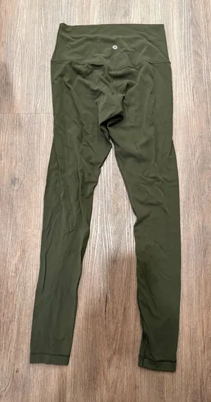 Lululemon Align High-Rise Leggings Dark Olive Green Nulu Yoga Pants Size‎ 6 28" thumbnail 1