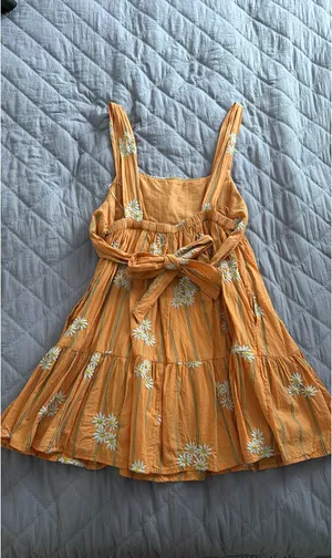 Orange Urban Outfitters Dress Floral thumbnail 3