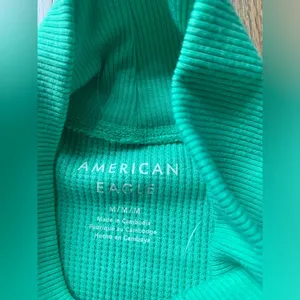 NWT American eagle green long sleeve turtleneck medium thumbnail 6