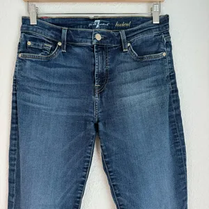 7 For All Mankind Womens Jeans Size 29 Blue Denim Bootcut Medium Dark Wash thumbnail 2