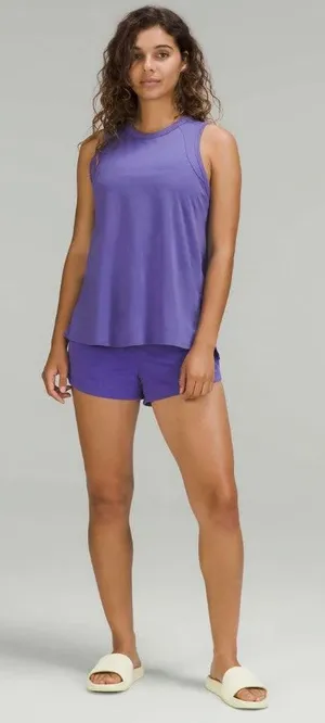 Lululemon Tank and Short Romper Lounge Shorts Onesie Charged Indigo Purple 4 thumbnail 1
