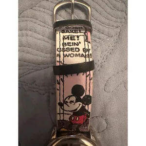 NWOT Disney Mickey Mouse Watch MZB Mck958h15 Silver Case Multicolor Cartoon Band thumbnail 4