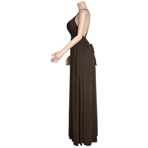 MICHAEL COSTELLO x REVOLVE Emmeline Maxi Dress, Brown, Small thumbnail 8