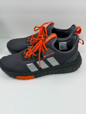 Adidas Cloudfoam Women Size 5 Gray Orange Running Sneakers Athletic Shoes thumbnail 5