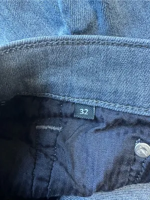 7 For All Mankind Grey Button Fly Skinny Jeans Size 32 thumbnail 7