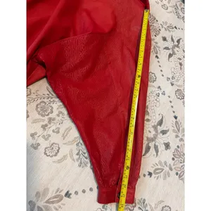Vintage 80s Gino di Giorgio Embossed Red Leather Jacket M thumbnail 10