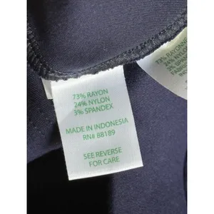Lily Pulitzer Mid-Rise Skinny‎ Pull On Ankle Pants Women's Medium Navy Blue thumbnail 3