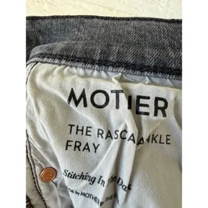 Mother Denim The Rascal Ankle Fray Jeans‎ Stitching In The Dark Grey Size 25 thumbnail 9