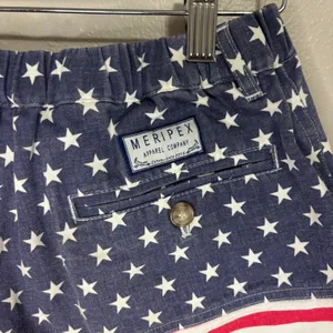 Meripex Apparel American Flag Shorts Red White Blue Patriotic Stars Stripes M thumbnail 5