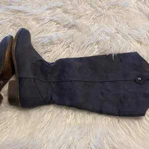 Boots long 16” color bluish/gray excellent condition see pictures size 8.5 thumbnail 11