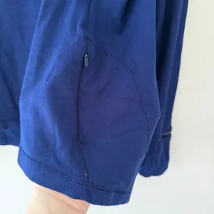 Lululemon Blue Quarter Zip 1/4 Zip Long Sleeve Workout Top‎ thumbnail 3