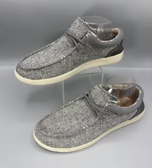 Sanuk Shaka Lite 2 SL Wool Casual Shoes Women's 9.5 Gray Canvas Comfort 1152130 thumbnail 1