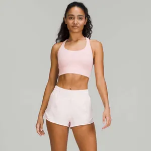 Lululemon Hotty Hot High Rise Athletic Shorts Strawberry Milkshake Pink 12 NWT thumbnail 3