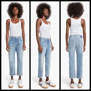 💕MOTHER SUPERIOR💕 Scrapper Ankle Jeans Light Wash Rigid Wild Calling 28 NWOT thumbnail 2