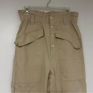 BDG Urban Outfitters‎ Tan High Waist Paperbag Cargo Carpenter Pants Small thumbnail 8