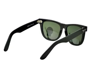 New Ray-Ban Wayfarer Black Frame Green Lens RB2140 G15 Lens thumbnail 4