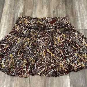 Free People Brown Snake Print Saturday Sun Mini Skirt size 6 thumbnail 5