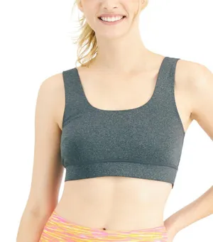 NWT Jenni Womens Square-Neck Bralette 100139256 Gray L thumbnail 1