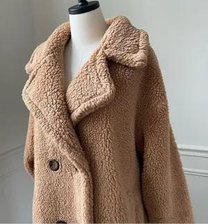 Jayley Mocha Faux Shearling Coat OSFM thumbnail 6