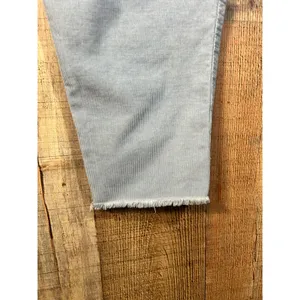 Aerie Light Blue Corduroy Overalls Raw Hem Adjustable Straps Size S Small P thumbnail 2