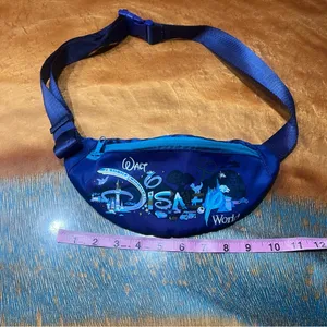 Disney World 50th Anniversary Blue Graphci Waist Bag Fanny pack adjustable thumbnail 11