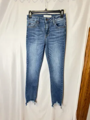 Hidden MidRise Skinny Jeans Distressed Size 25 Style 7694 cut 738 thumbnail 3