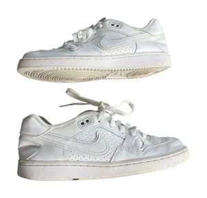 Nike Son of Force Sneakers Shoes Triple White SZ Women 7 Kids 5.5 Athletic thumbnail 1
