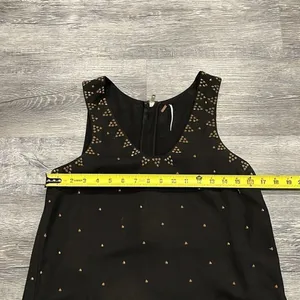 Free People black mini gold beaded dress - 0 thumbnail 7
