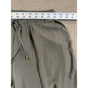 ALLIE ROSE Women's Black‎ Lightweight Green Joggers Cargo Size Medium thumbnail 6