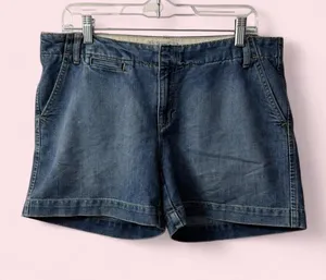 Y2K Old Navy Denim Shorts Dark Wash 10 thumbnail 1