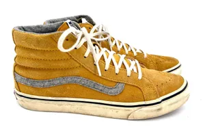 Vans Old Skool Women's Sneakers Mustard Suede High Top Sneakers Size 7.5M / W9 thumbnail 1