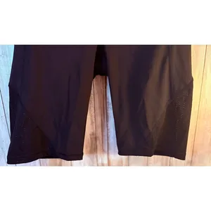 Athleta Black Biker Shorts with Mesh‎ Inserts - Size ST Tall thumbnail 6