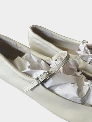 Dolce Vita Reyes Ivory Leather Mary Jane Ballet Flats Women’s Size 12 thumbnail 10