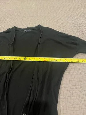 Gap Black Batwing Cardigan Sweater - 100% Cotton - Small thumbnail 4