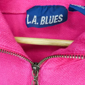 Vintage 90s LA Blues Pink Half Zip Pullover Shirt thumbnail 6