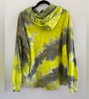 Wild Fable Daybreak Tie-Dye Hoodie In Lime Green & Grey Size L New With Tag thumbnail 6