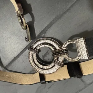 Vintage Chico's Genuine Leather Belt with Metal Buckle - size Small thumbnail 2
