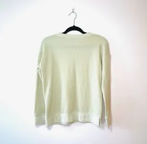 American Eagle Terry Cloth Sweatshirt Cream Gold Metallic Pullover thumbnail 6