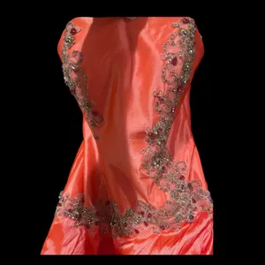 Riva Designs Strapless Beaded Coral Prom Gown NWT Size 6 thumbnail 8