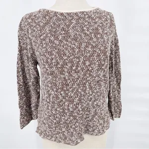 Oona Short Sleeve Sweater Boat Neck Made in New England Sz M thumbnail 7