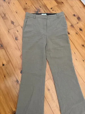 Aritzia Babaton publish Tailored bootcut slim Pants light brown / grey / taupe thumbnail 5