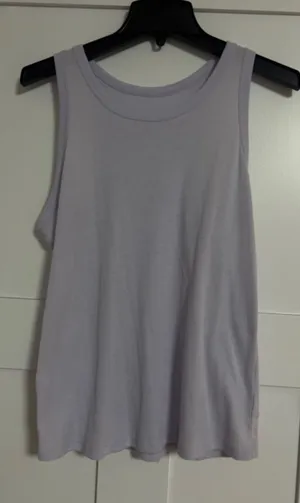 Danskin Women’s Lavender Ribbed Racerback Tank Top – Size Medium thumbnail 1