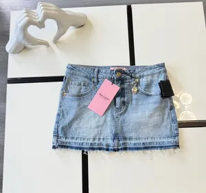 🎀💋 ✨ NWT Juicy Couture Y2K Style Denim Mini Skirt - Size 3/26 ✨🎀💋 thumbnail 3