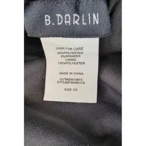 B DARLIN Sequined Low-Back Mini Dress Juniors XS Multi Crew‎ Neck Long Sleeve thumbnail 13