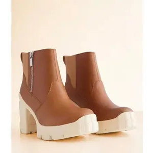 Sorel Caribou Leather X Chelsea Waterproof Platform Ankle Boots Size 6‎ thumbnail 3