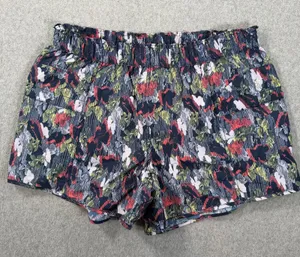 Free People Movement In The Wild Printed Shorts Women's Large Supernova Pockets thumbnail 1
