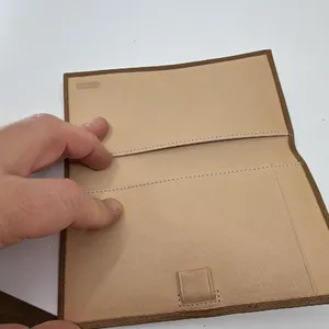 Coach Signature C Brown Canvas Leather Checkbook Cover thumbnail 3