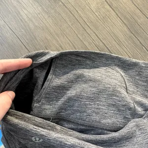 Lululemon full length gray heather compression leggings women's 8 secret‎ pocket thumbnail 7