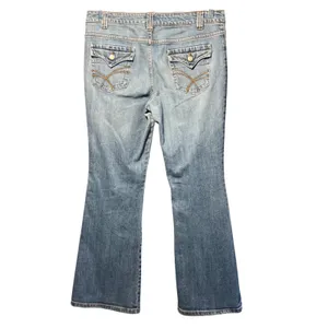 Y2K SO Wear It Declare It Bootcut Jeans‎ Blue Medium Wash Flap Pocket Size 15 thumbnail 9